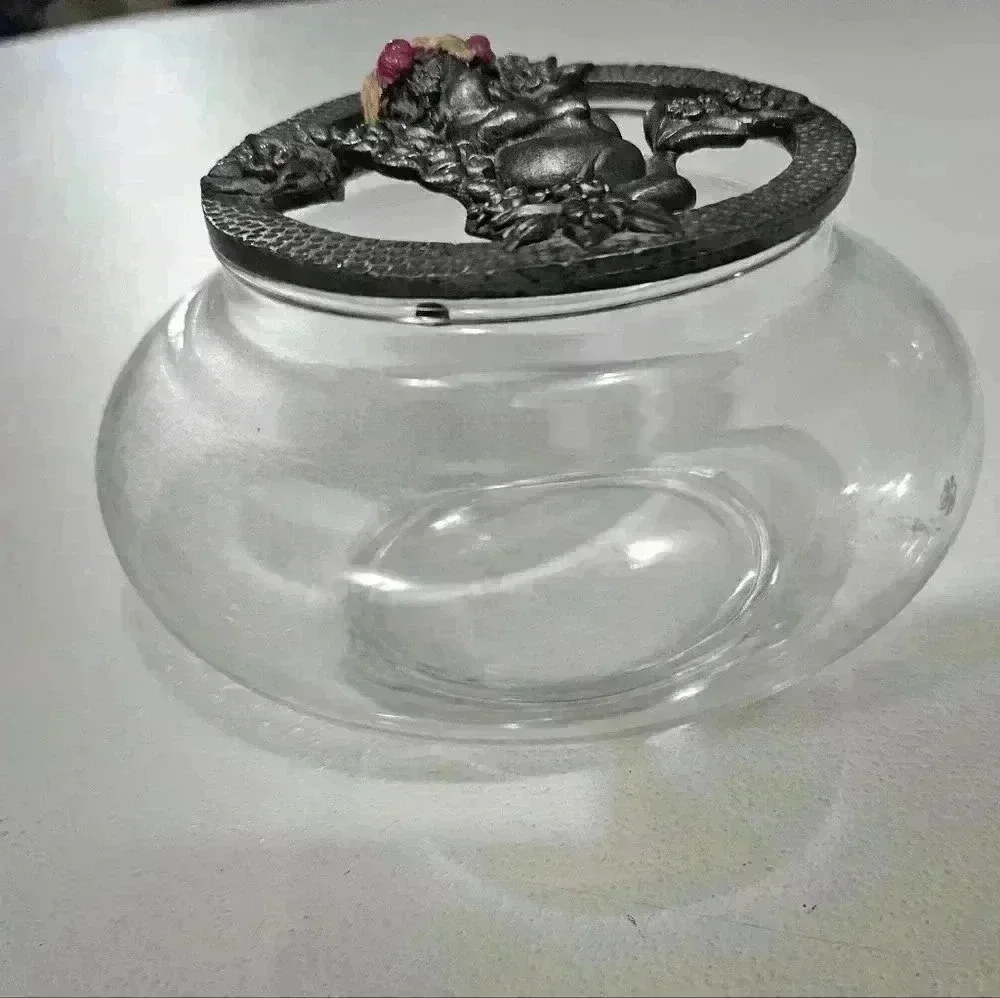 Glass trinket jar!